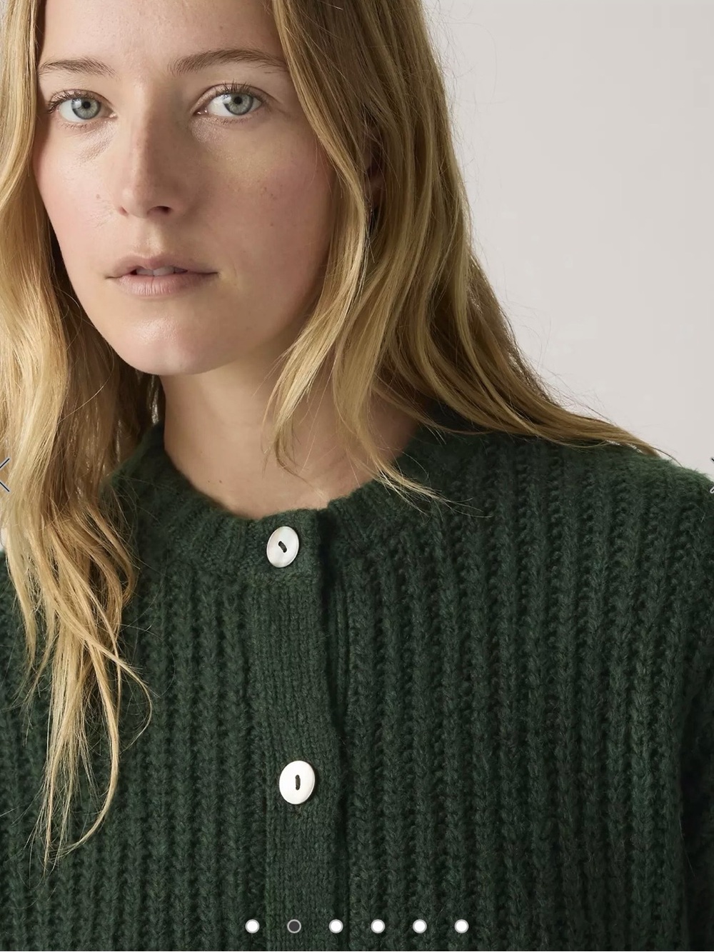 Luna Shell Button Cardigan - Picture 2 of 10